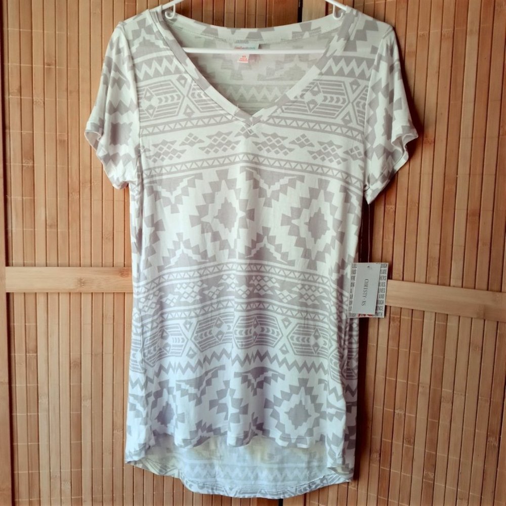 NWT LulaRoe Grey and White Tunic